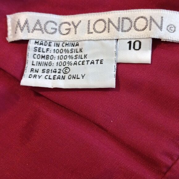 Maggie London Silk Dressy Dress - Picture 8 of 10